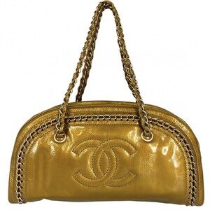CHANEL Gold Logo Boston Bag